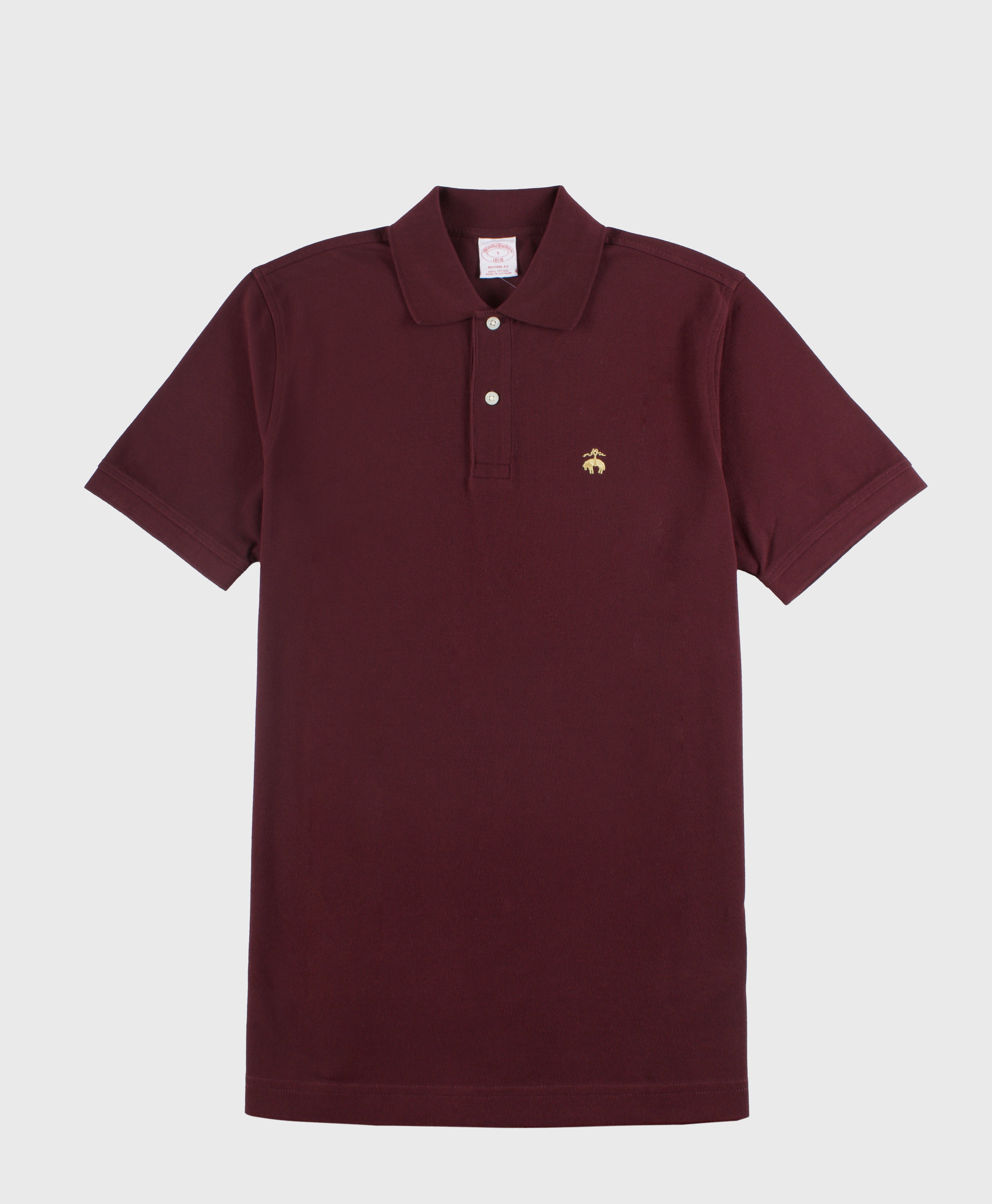 KNTFT SS Basic Pique Polo OF Burgundy
