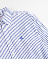 SPTFT LS FDY POPLIN STP BengalBlue