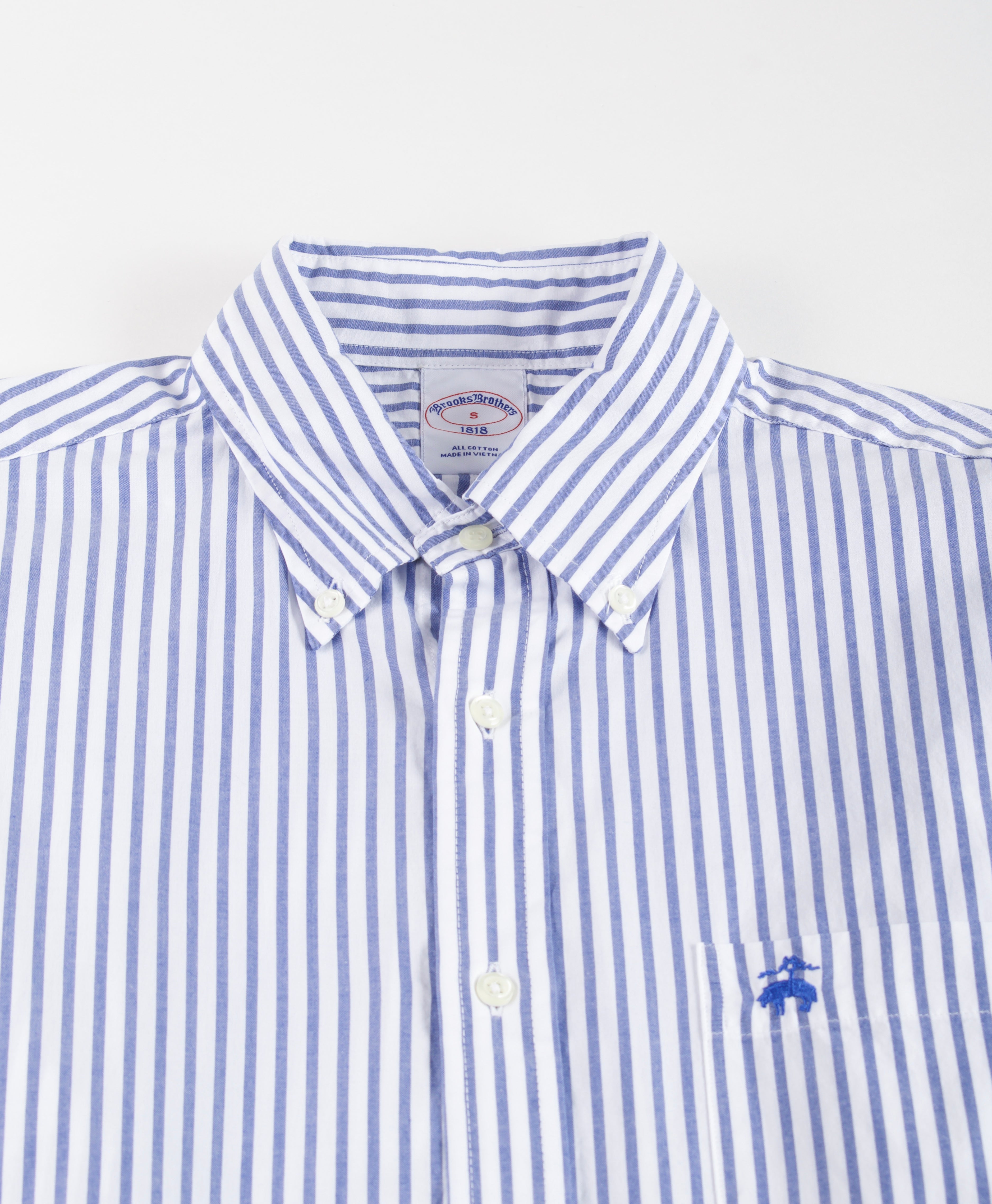 SPTFT LS FDY POPLIN STP BengalBlue