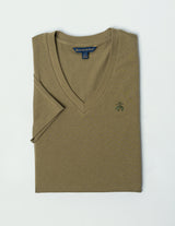 KNT CTN VNCK GF SS Burnt Olive