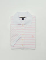 KNT OXFRD PQ STRP POLO SS Pink White Ox