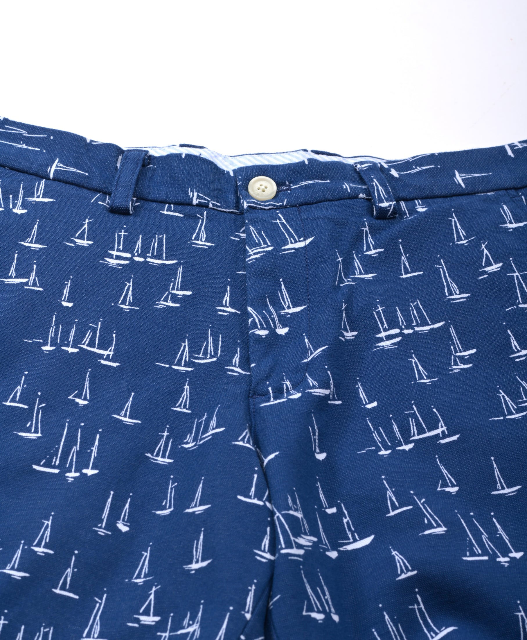 CBTFT BOAT PRINT SHORT 7 INCH BLUE/WHITE
