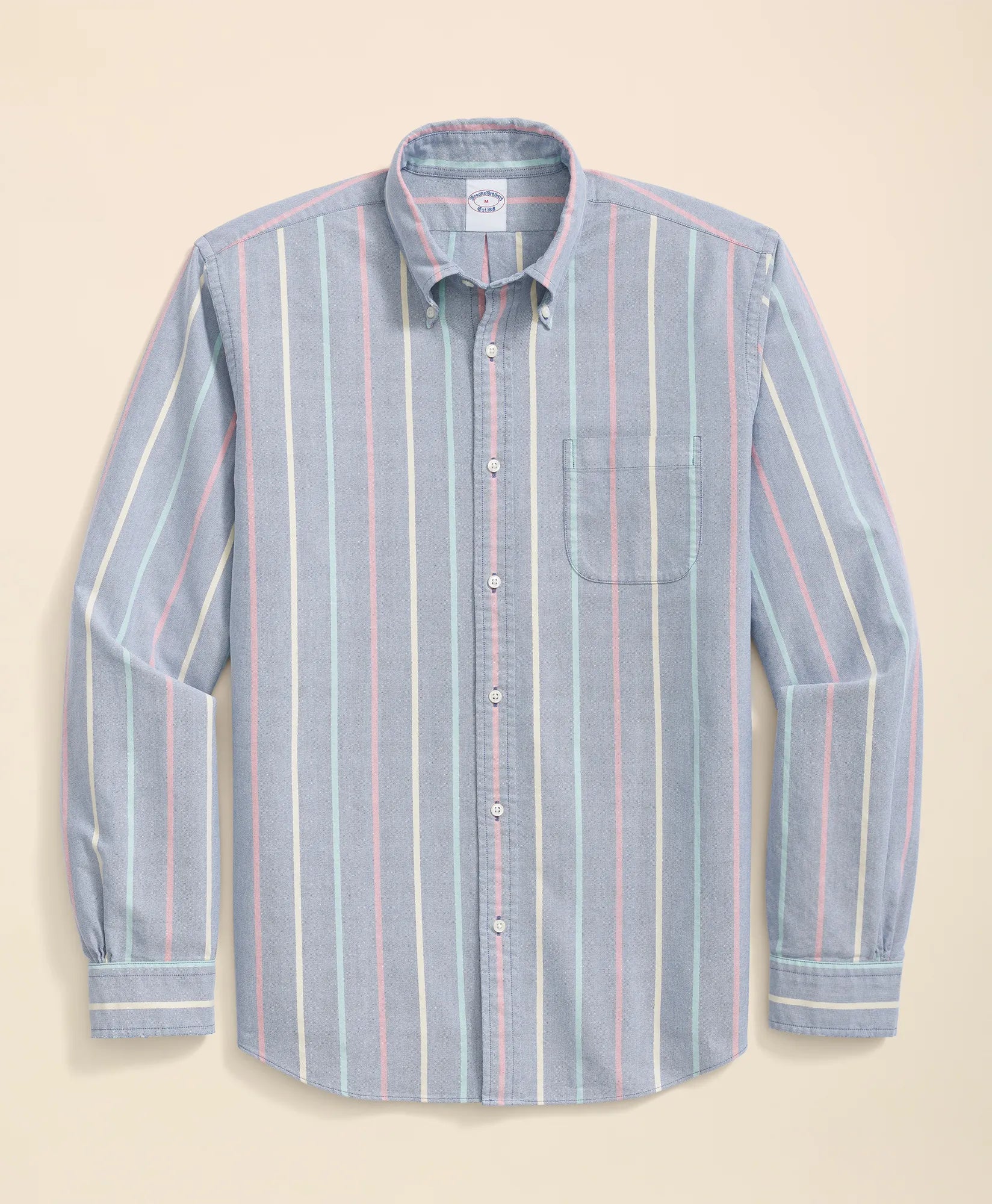 SPT ML FDY OX STRIPES LS NavyMultiStp