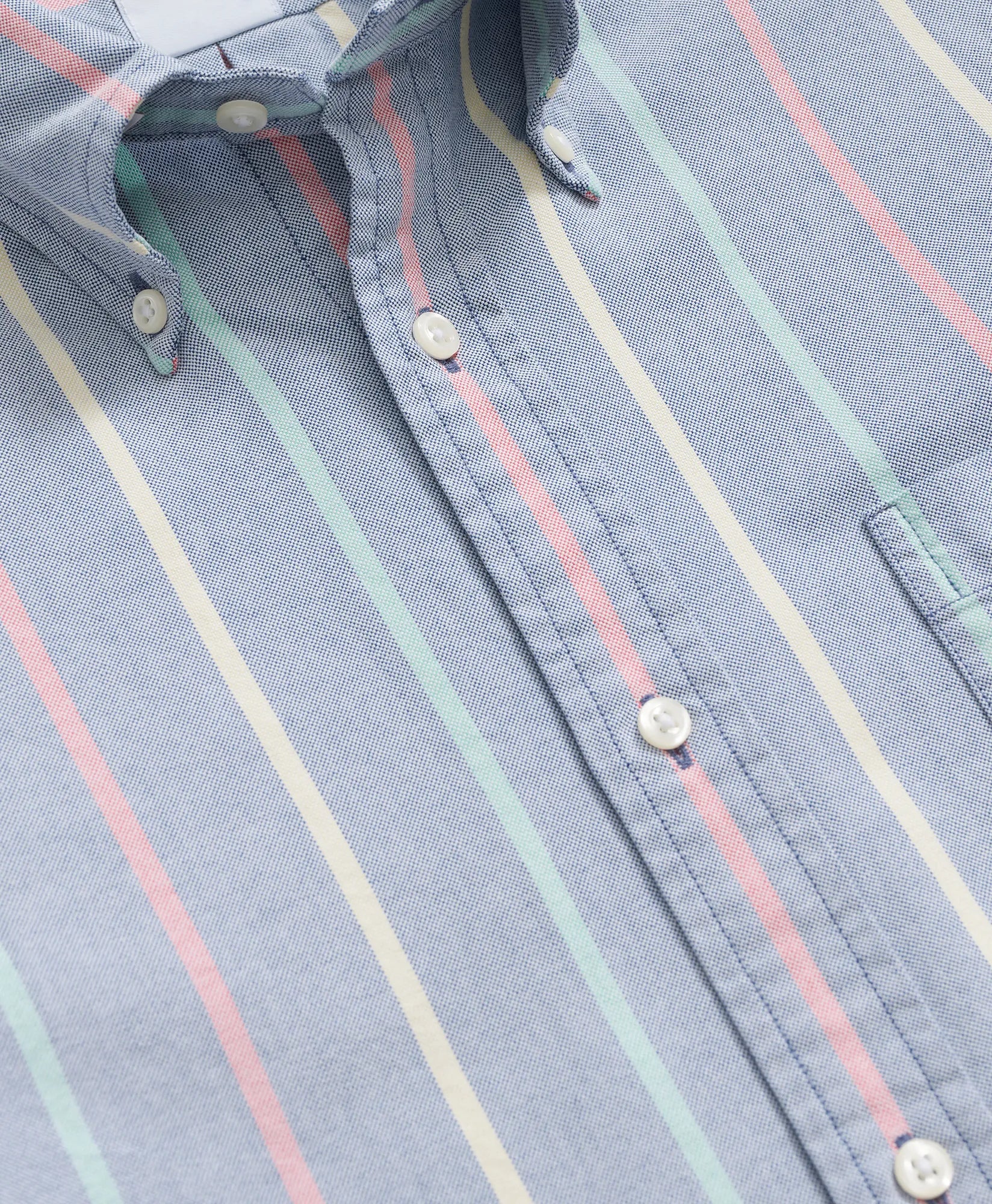 SPT ML FDY OX STRIPES LS NavyMultiStp