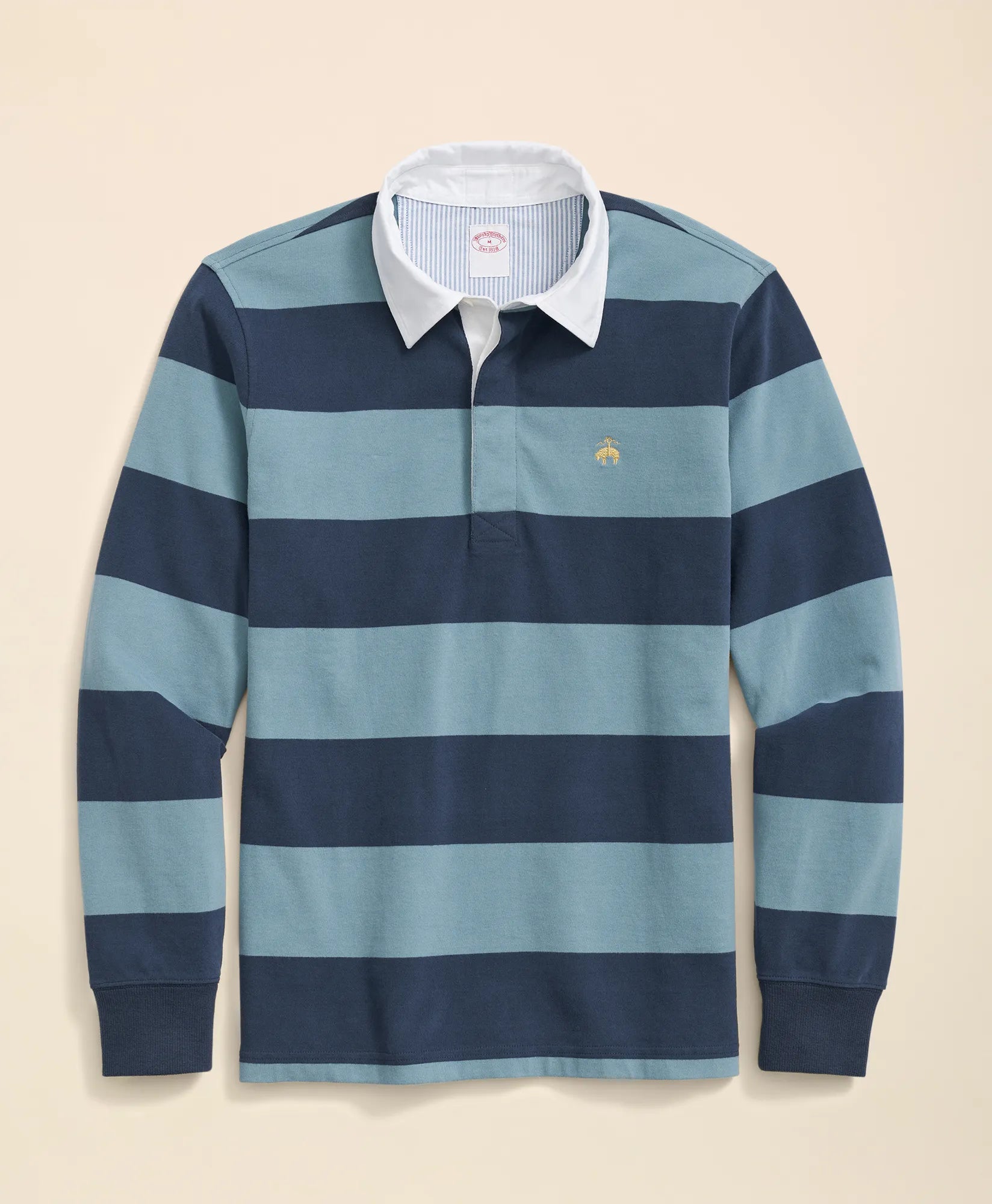 KNT LS STP RUGBY BLUE/NAVY