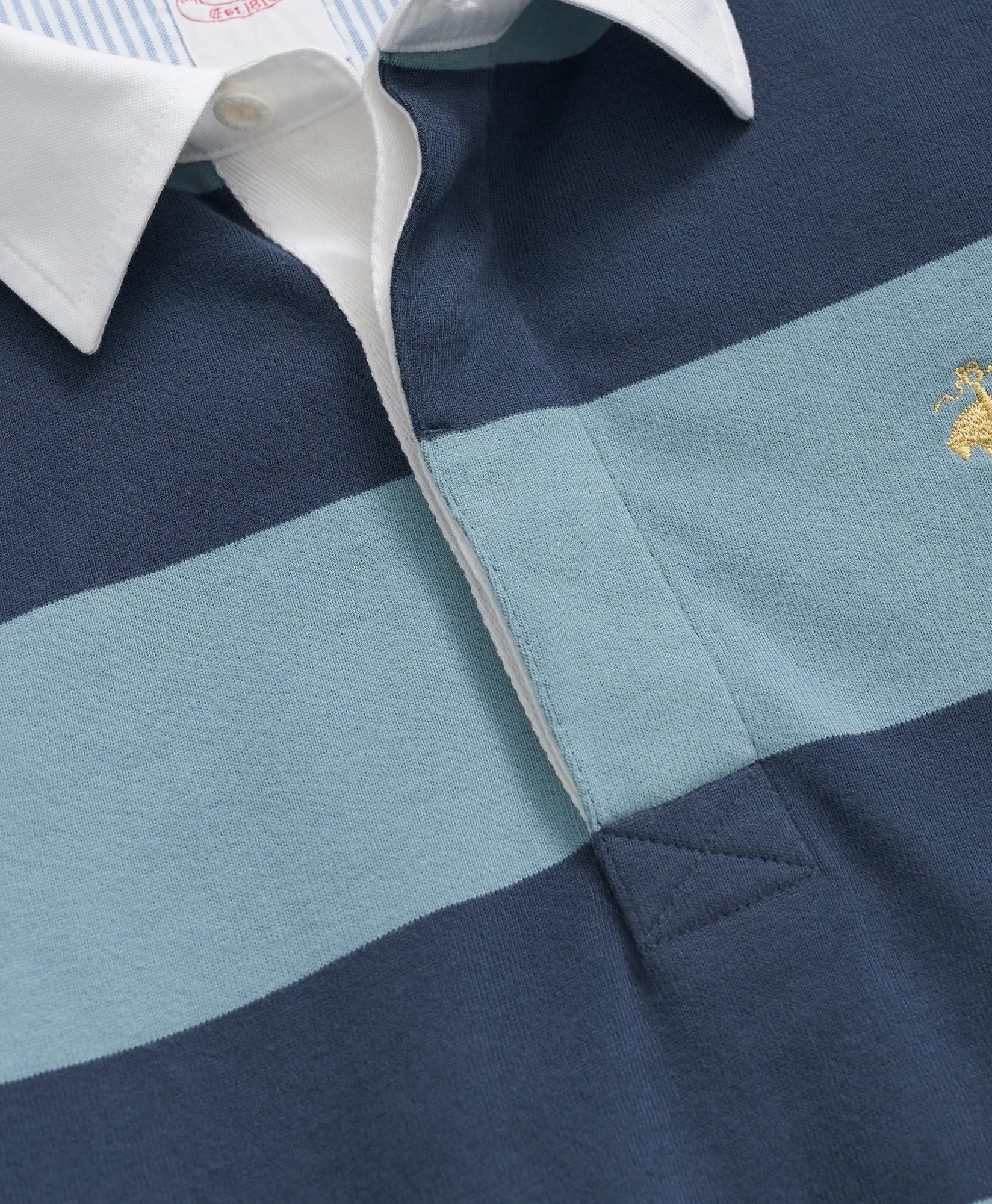 KNT LS STP RUGBY BLUE/NAVY