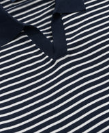 SWT MARINER BUTTONLESS LS POLO Navy Ivor
