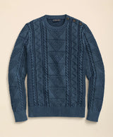 SWT INDIGO GANSEY CREW Navy Blazer