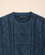 SWT INDIGO GANSEY CREW Navy Blazer