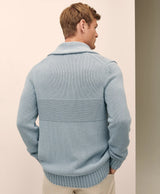 SWT TOGGLE CARDIGAN FadedDenim