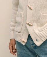 SWT TOGGLE CARDIGAN CREAM