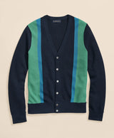 SWT CABANA LINKS CARDIGAN Navy/Green Str