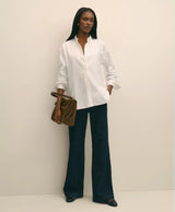 BLS CTN OXFRD OVERSIZED WHITE