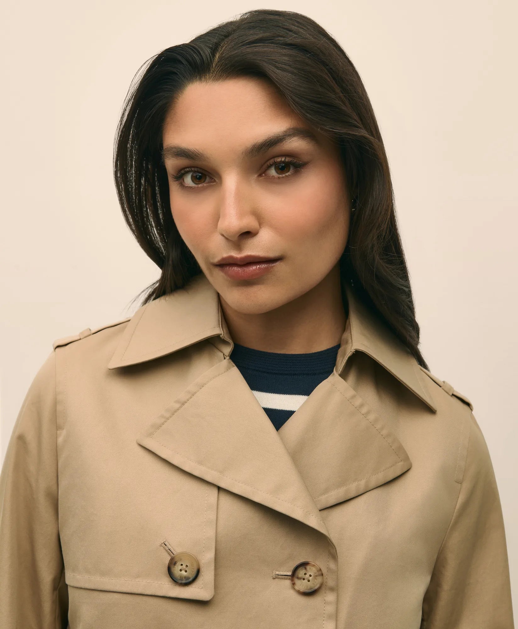 OUT CTN CRPPD TRNCH Khaki