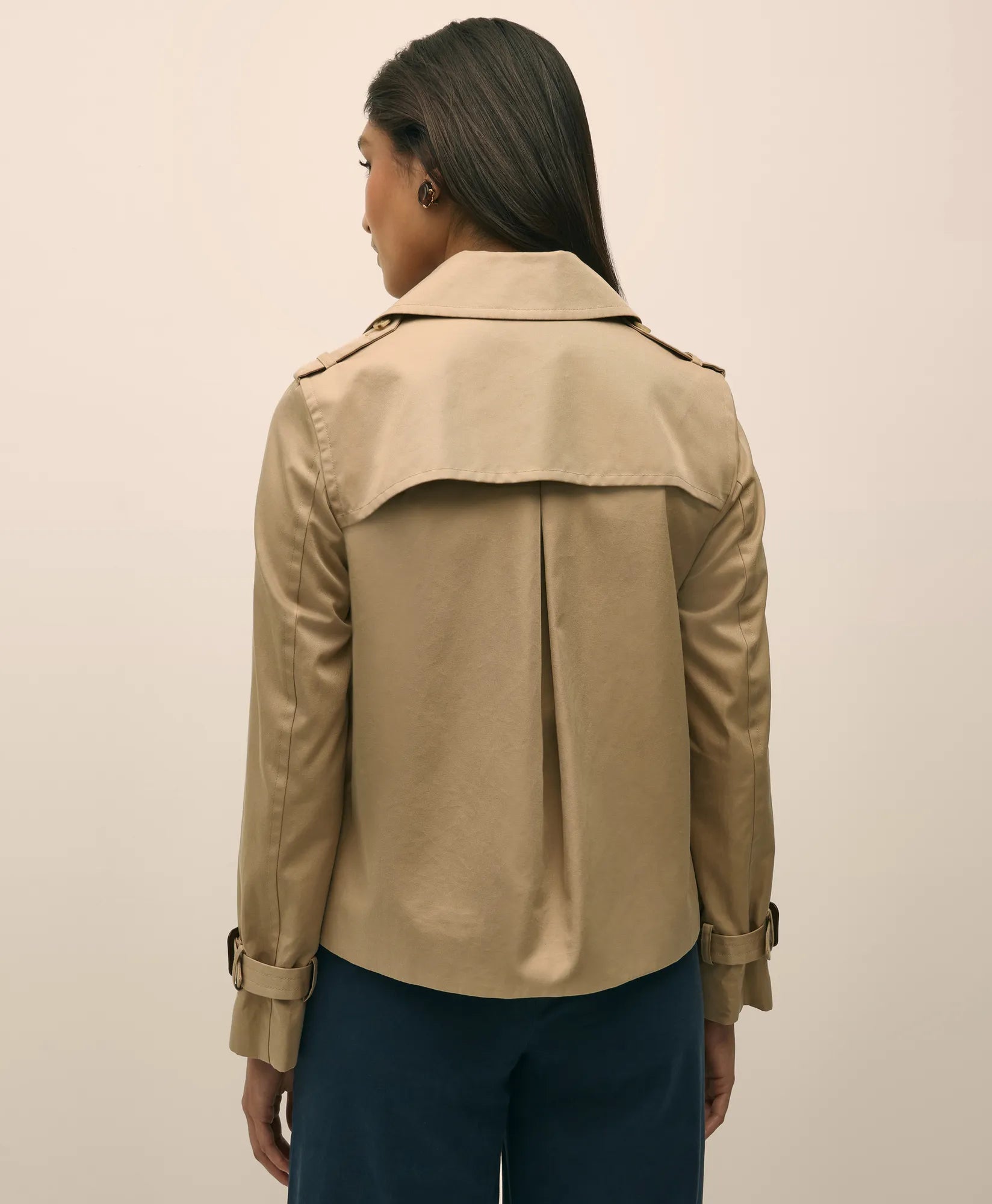 OUT CTN CRPPD TRNCH Khaki