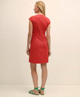 DRS CTN FAILLE BTTNS CAP SLV Watermelon