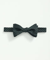 BOW TIE WVN REP MINI DOT DkGreen