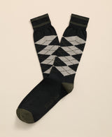 SOCK ML CTN TIPPED ARGYLE CharcoalGreen