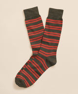 SOCK ML CTN DOUBLE STRIPE Dark Green