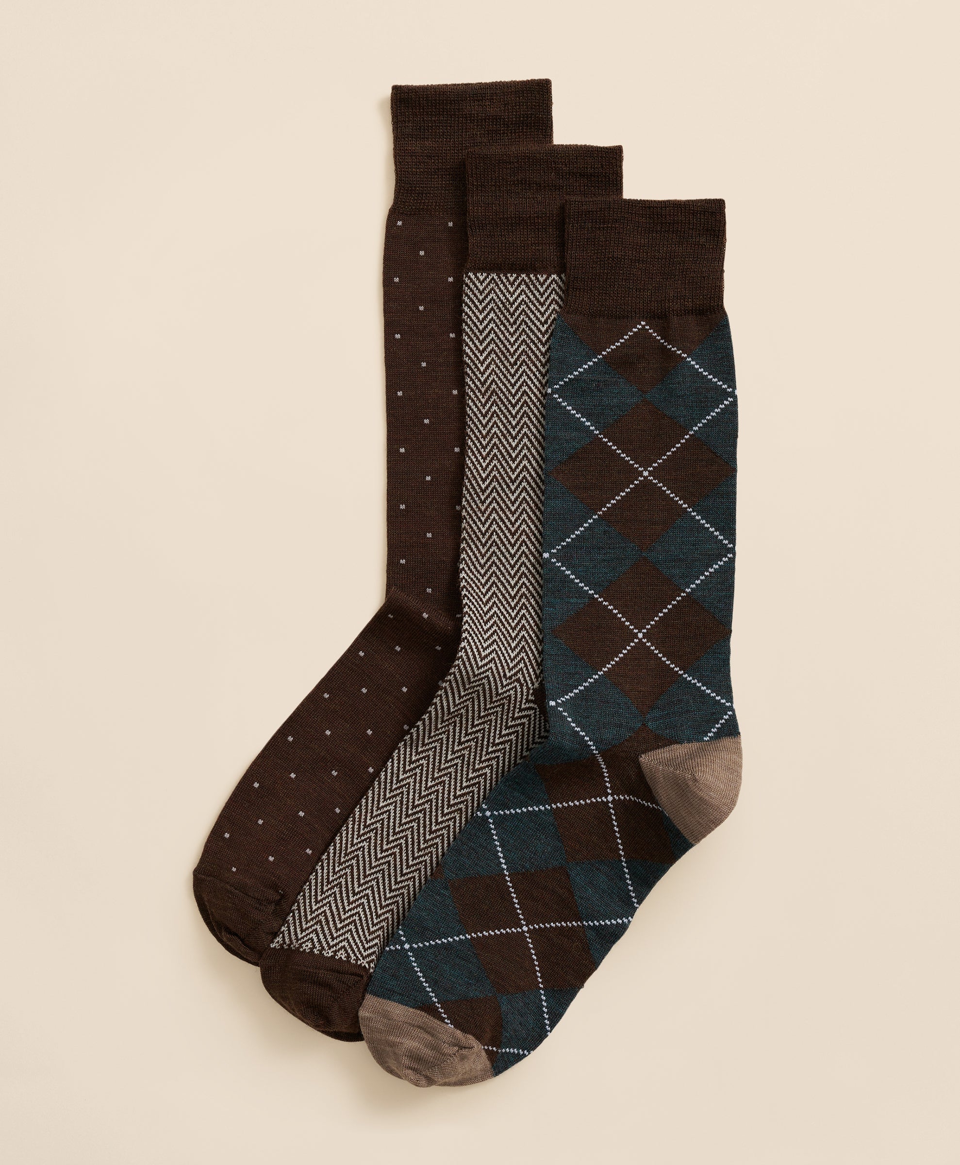 SOCK ML WL WARDROBE GIFT BOX BrownMulti