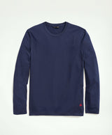 KNT CTN LS SOLID GF TEE OF Navy