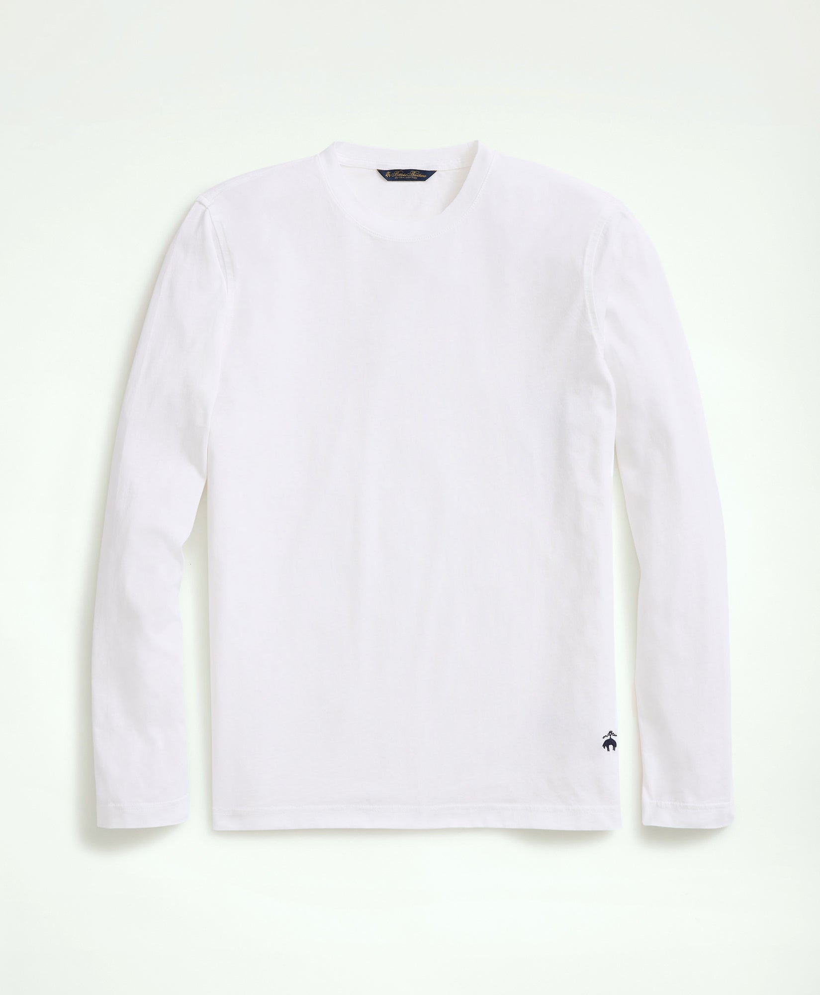 KNT CTN LS SOLID GF TEE OF White