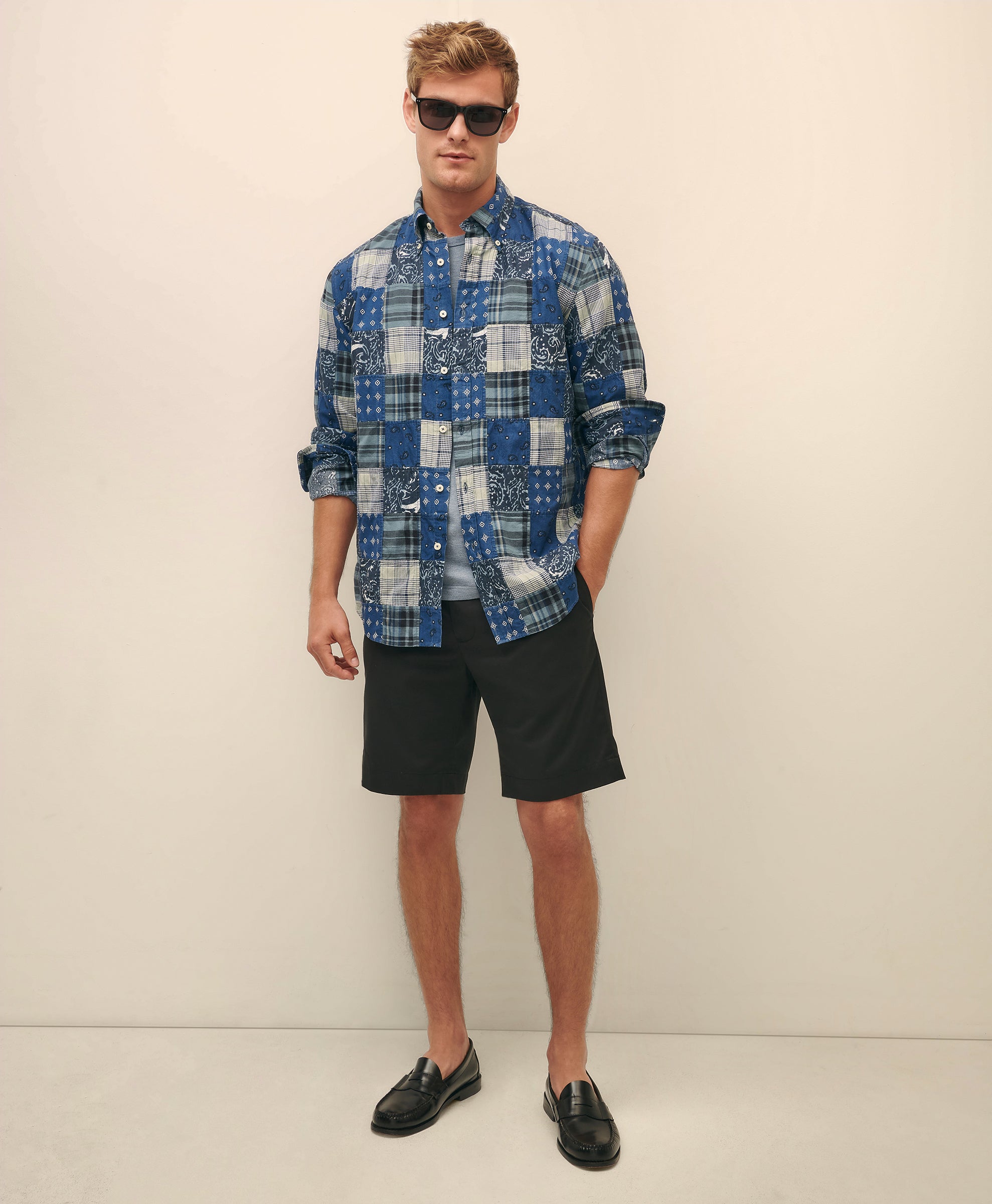 CBT LW ADV Stretch Short Plain Front BLA