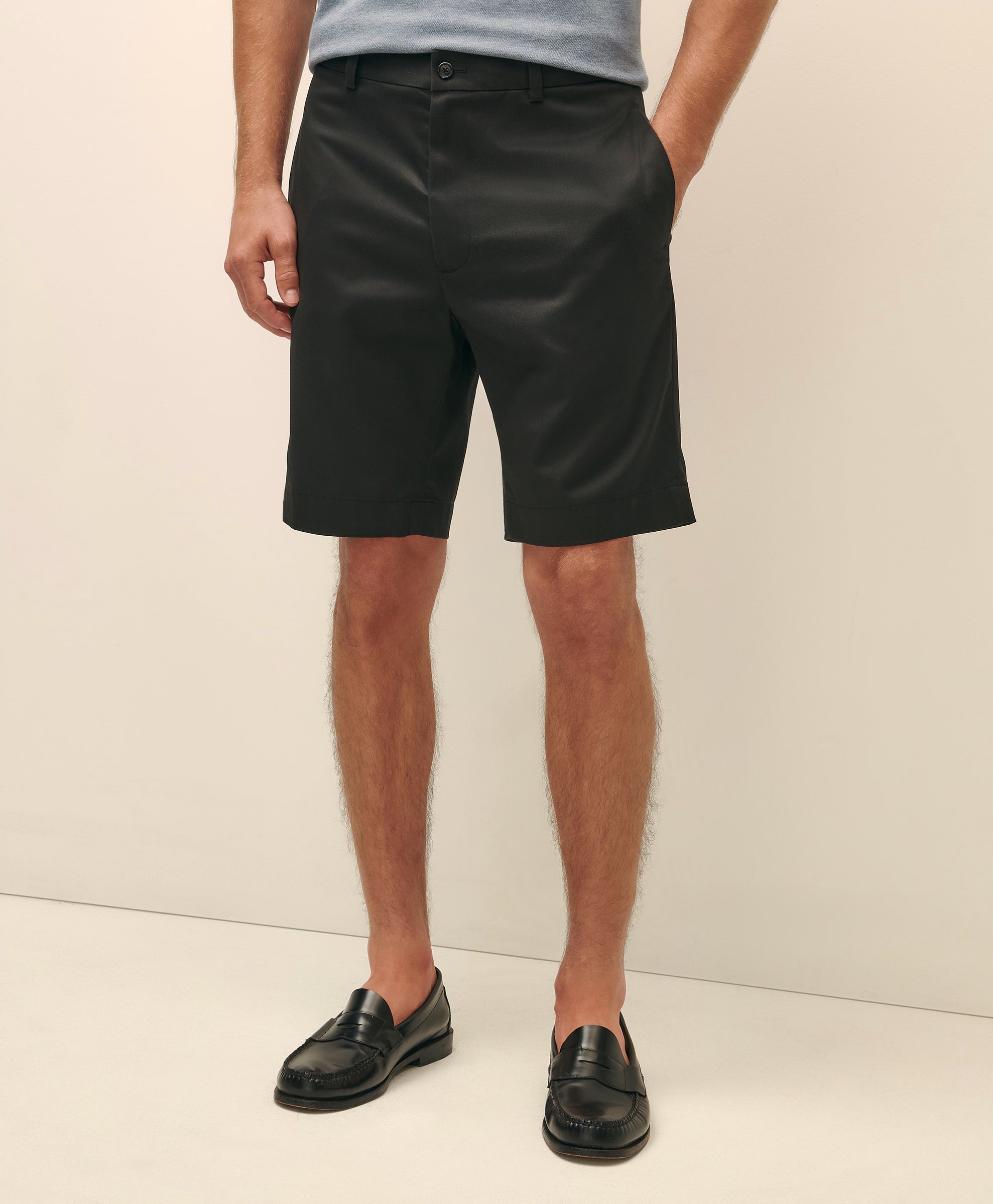 CBT LW ADV Stretch Short Plain Front BLA