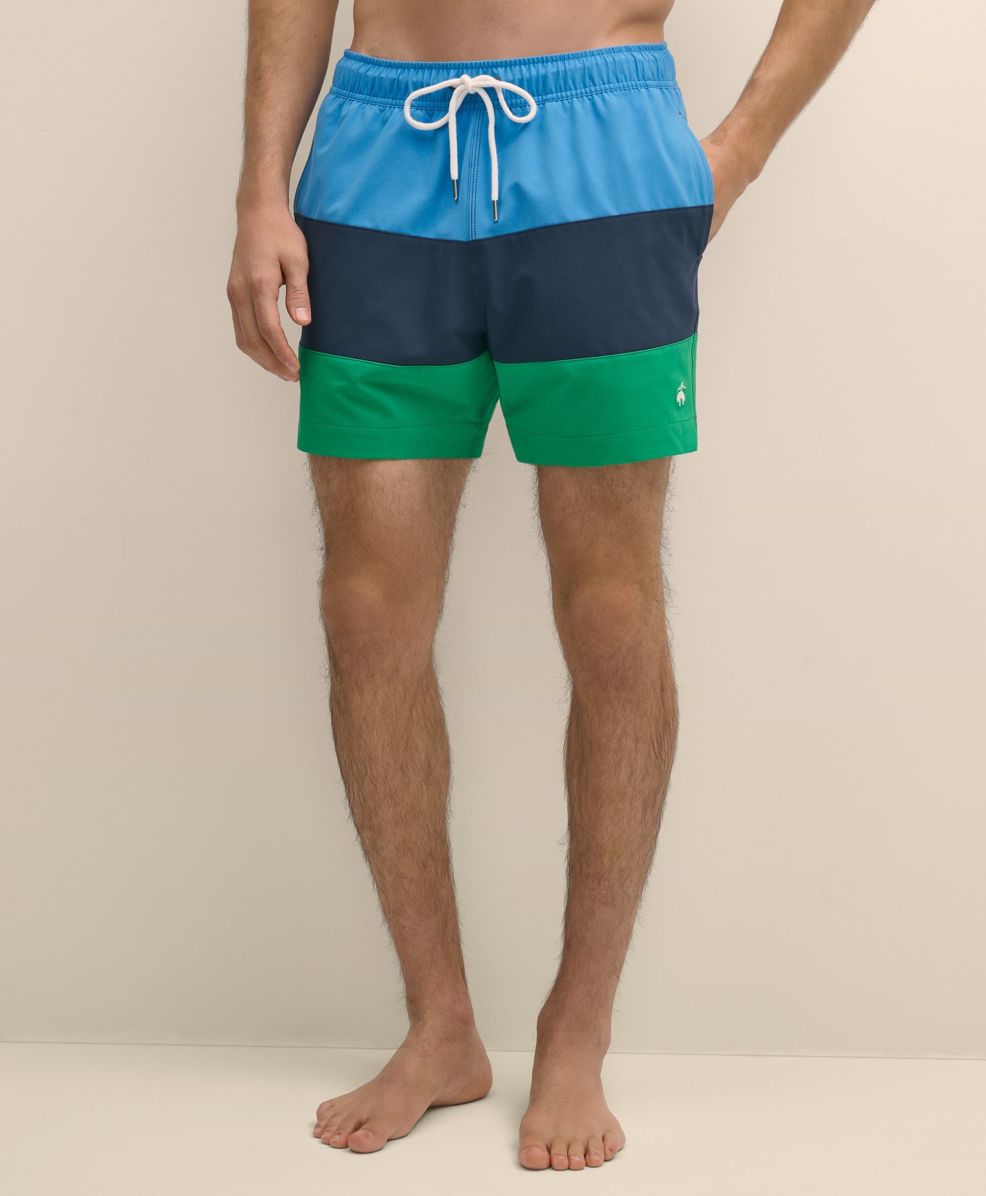 CBT ML MONTAUK PRINTED SWIM NAVY/BLUE/GR