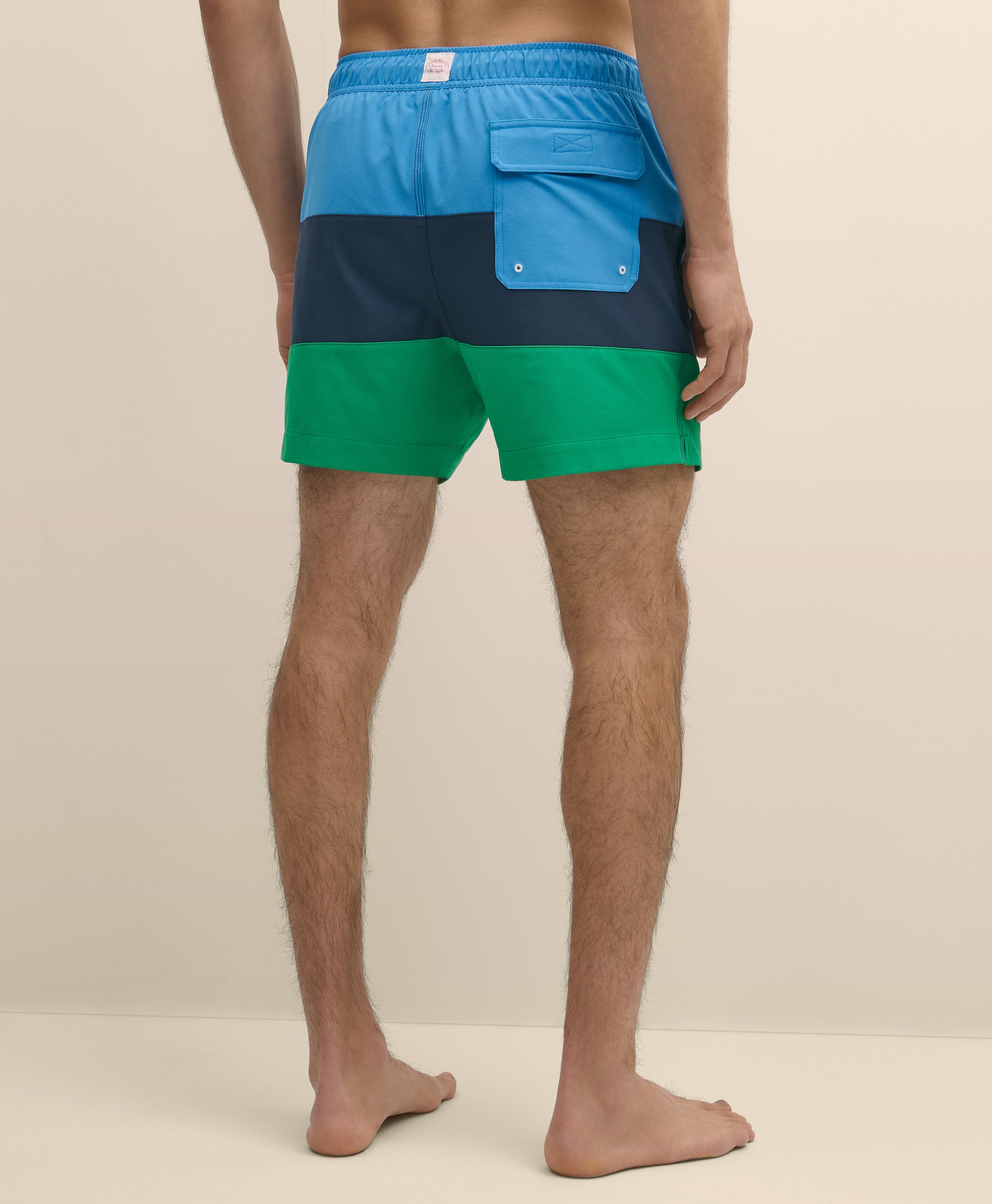 CBT ML MONTAUK PRINTED SWIM NAVY/BLUE/GR