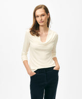 KNT COWL NCK SLD Marshmallow