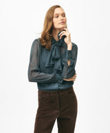 BLS CHFFN BOW LS BLUE/MULTI