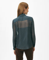 BLS CHFFN BOW LS BLUE/MULTI
