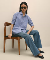 BLS CTN PPLN PTCH STRP DARK BLUE/WHITE
