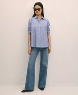 BLS CTN PPLN PTCH STRP DARK BLUE/WHITE