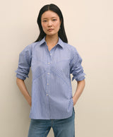 BLS CTN PPLN PTCH STRP DARK BLUE/WHITE