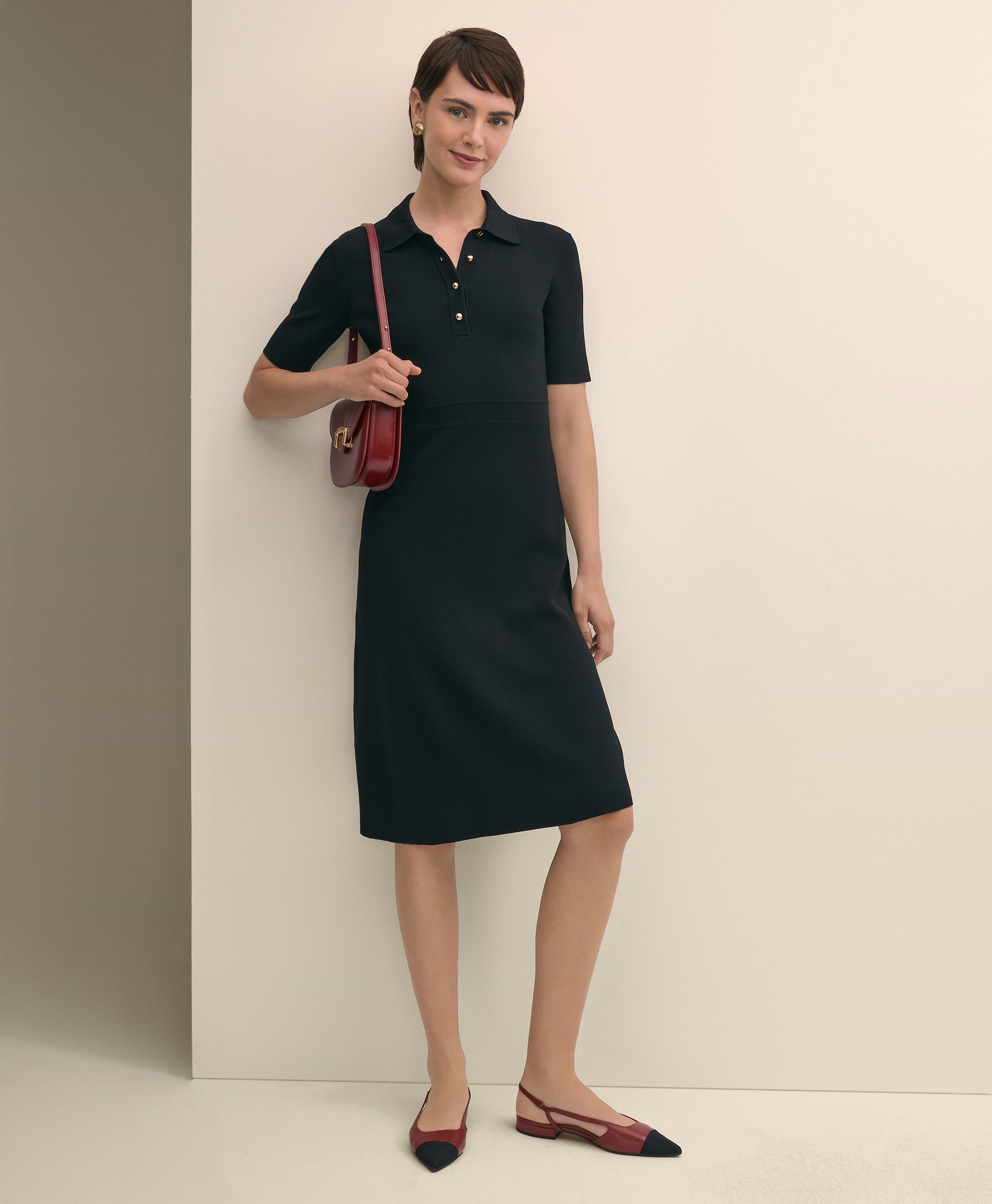 DRS VSCS NYLN BLND SS BLACK