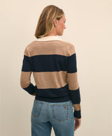 SWT MRNO RUGBY POLO Navy Camel Rugby str