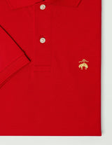 KNT SS SUPIMA STRETCH POLO ORG BB RED