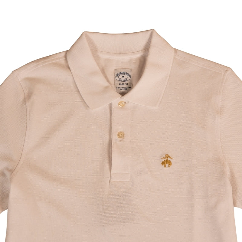 KNT SS SUPIMA STRETCH POLO SLIM White