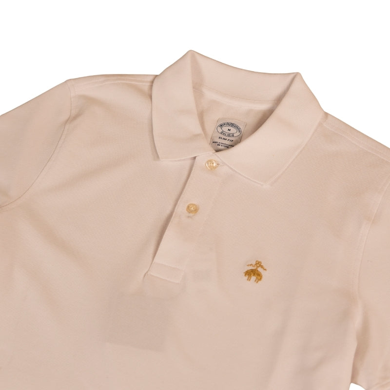 KNT SS SUPIMA STRETCH POLO SLIM White