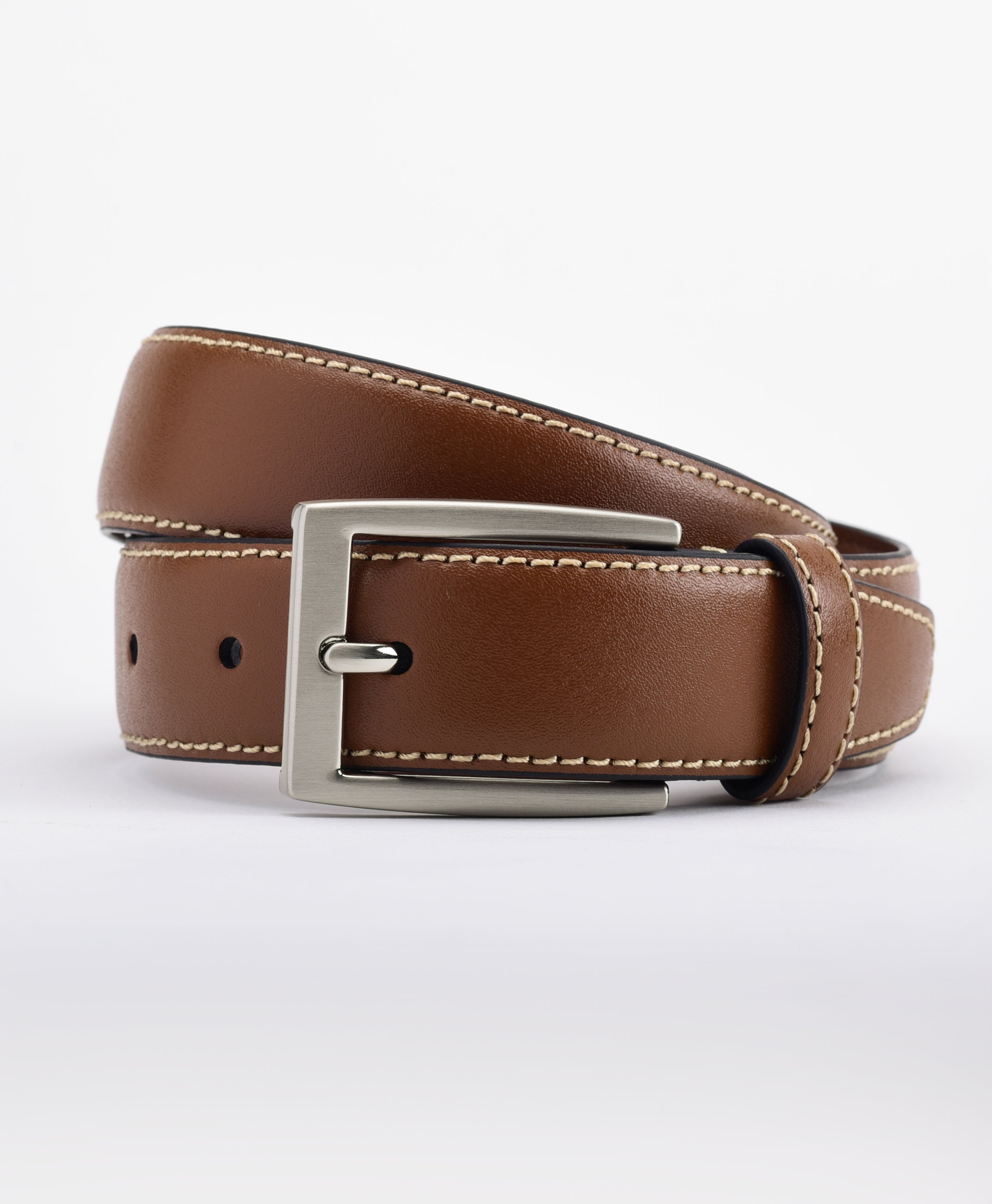 BELT FTY CASUAL STCH NEW ACC British Tan
