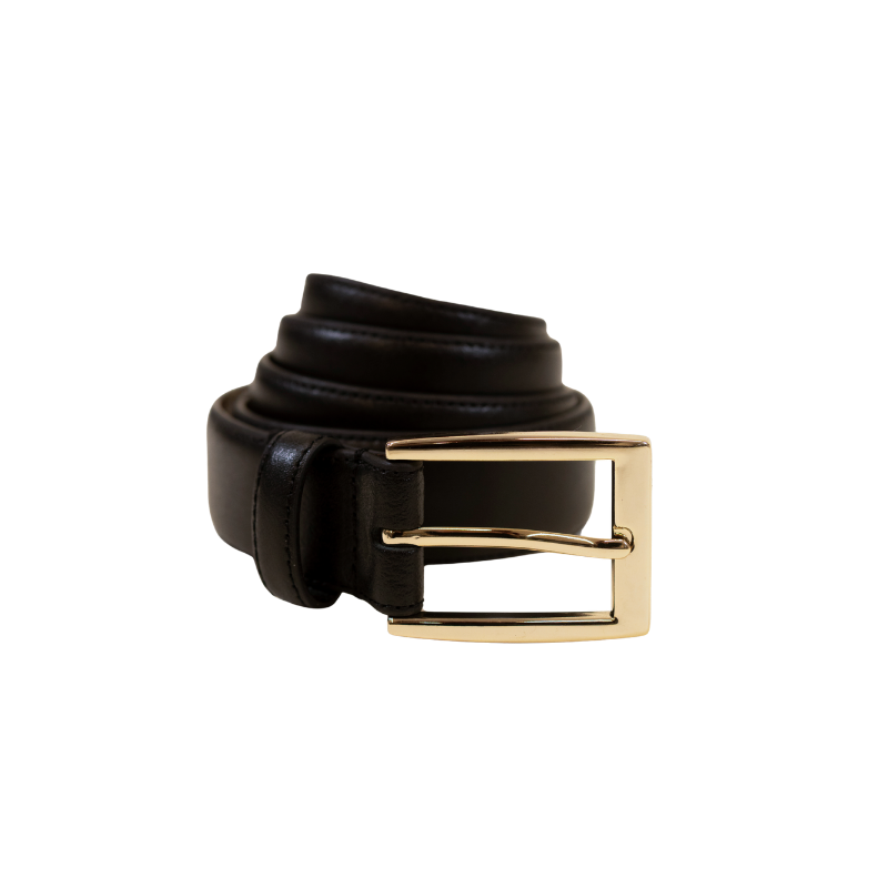 BELT FTY GLD FEATHER EDGE NEW ACC Black