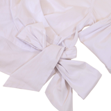 BLS CTN STRCH WRP LS White