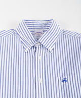 SPTFT LS FDY POPLIN STP BengalBlue