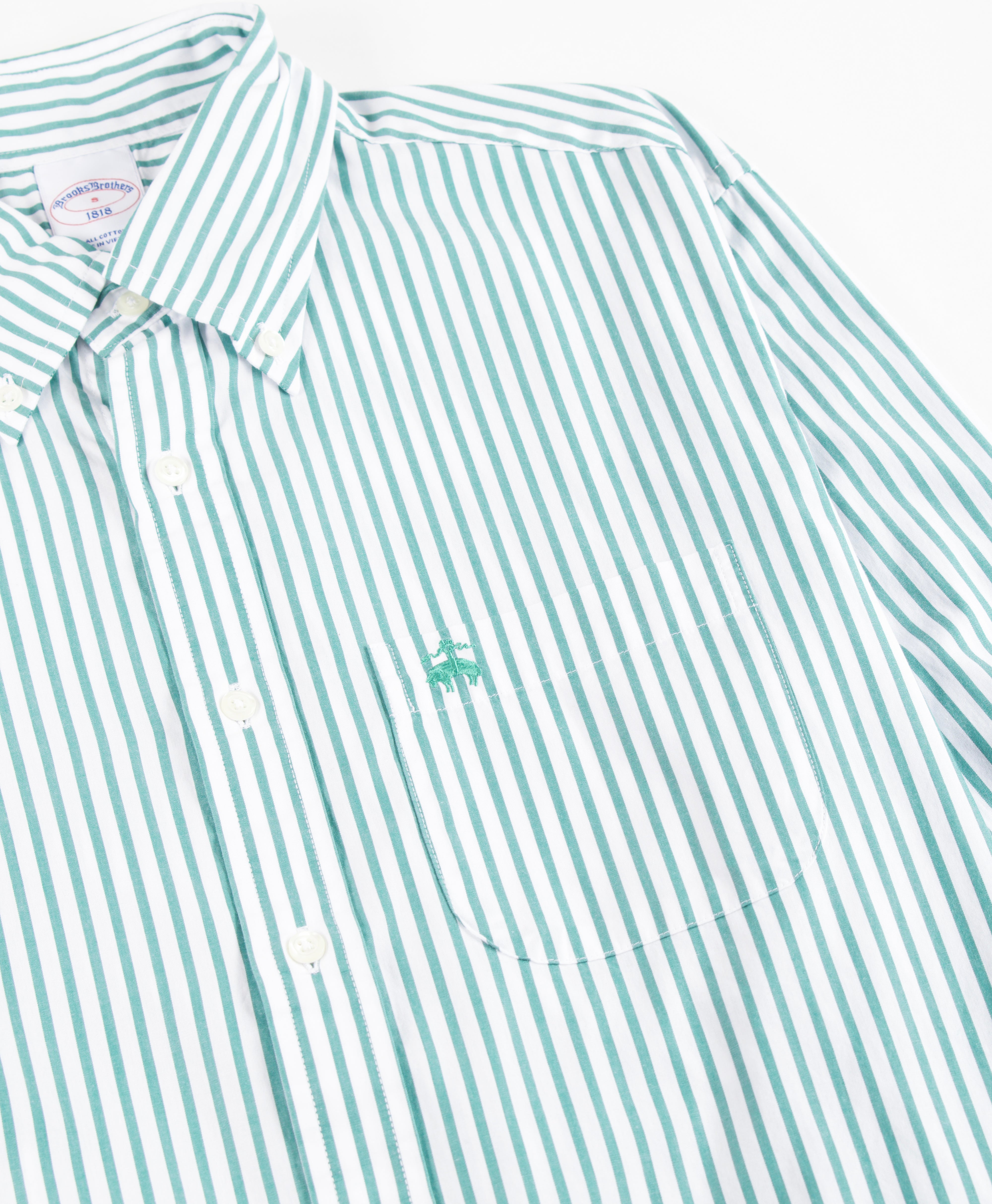 SPTFT LS FDY POPLIN STP BengalGreen