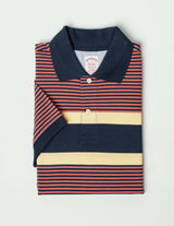 KNT ML PIQUE CHEST STP POLO OF