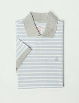 KNT CTN SS PIQUE STRIPE POLO O