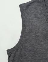 SWT MERINO PO VEST Grey Hthr. DARK GREY