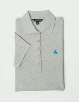 KNT CTN PQ POLO GF SS Grey Heather